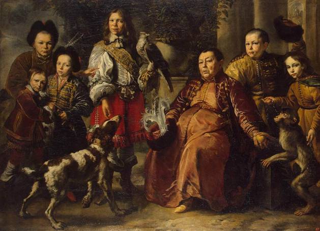 A Family Portrait  1664   Daniel Schultz II   1615-1683  State Hermitage Museum  St. Petersburg  Russia